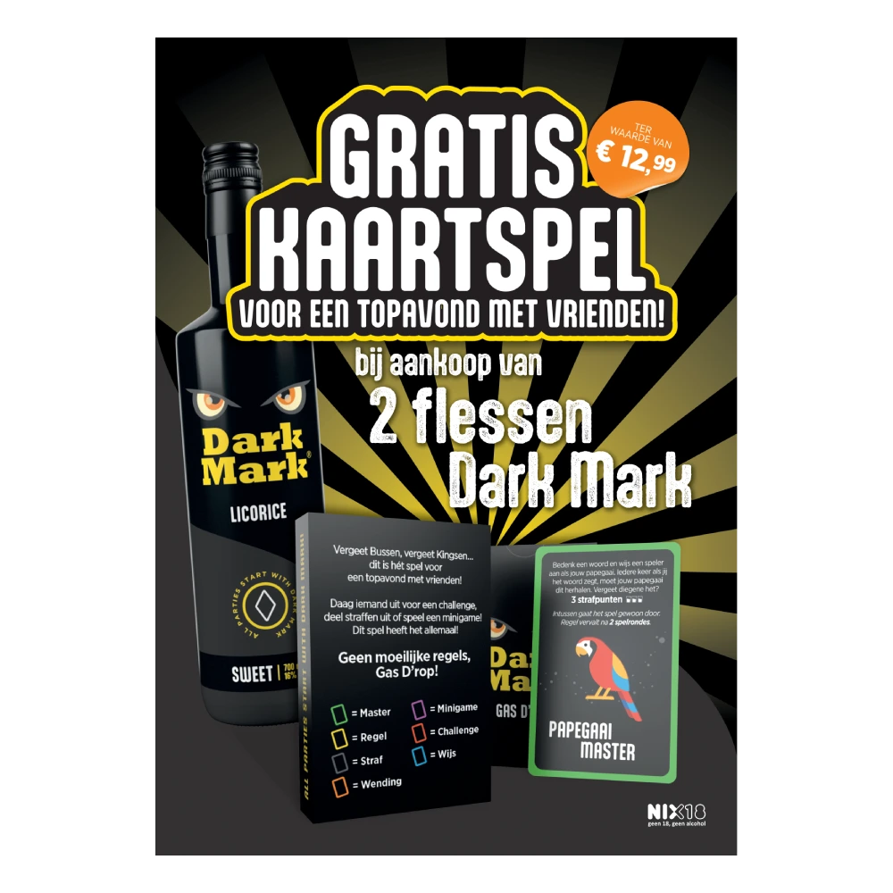 A3 Poster Kaartspel Bij Flesaankoop