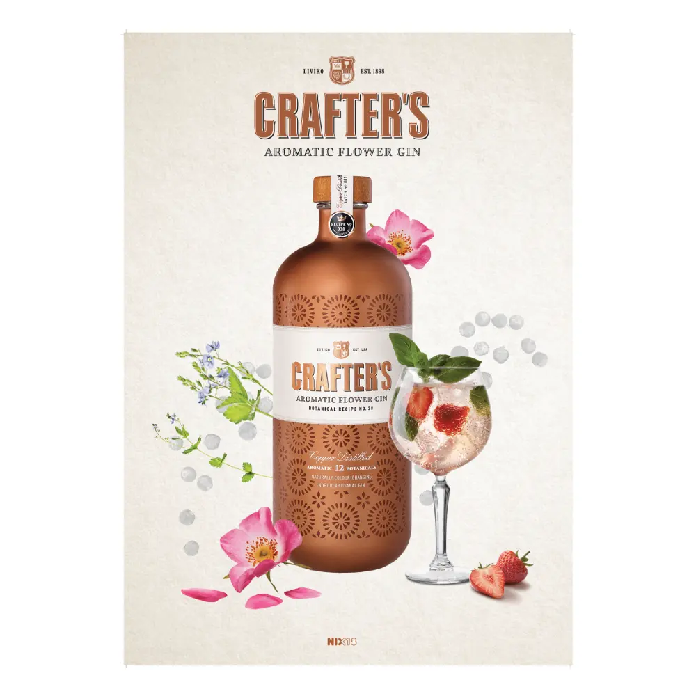 A3 Poster Aromatic Flower Gin