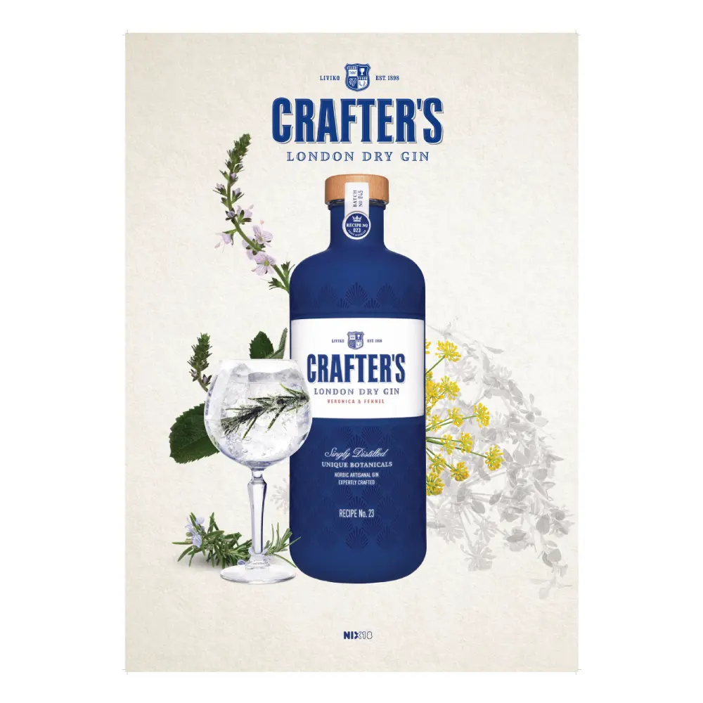 A3 Poster London Dry Gin